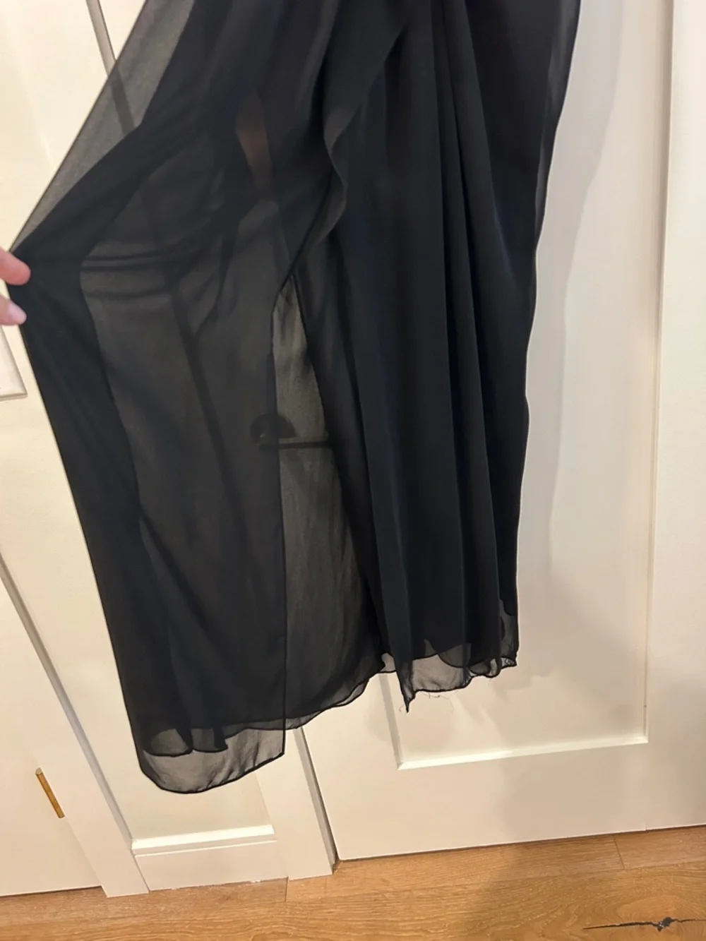 BCBGMaxAzria Black Lace Bodice Evening Gown - Picture 3 of 11
